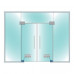 Stainless Glass Door Hydraulic Patch Heavy Duty 