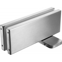 Stainless Glass Door Hydraulic Patch Heavy Duty 