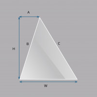Custom Triangle Laminated Smart Glass