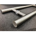 Stainless Door Pull Handles Pair H Style 900mm x 32mm