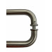 Stainless Door Pull Handles Pair D Style 600mmx19mm